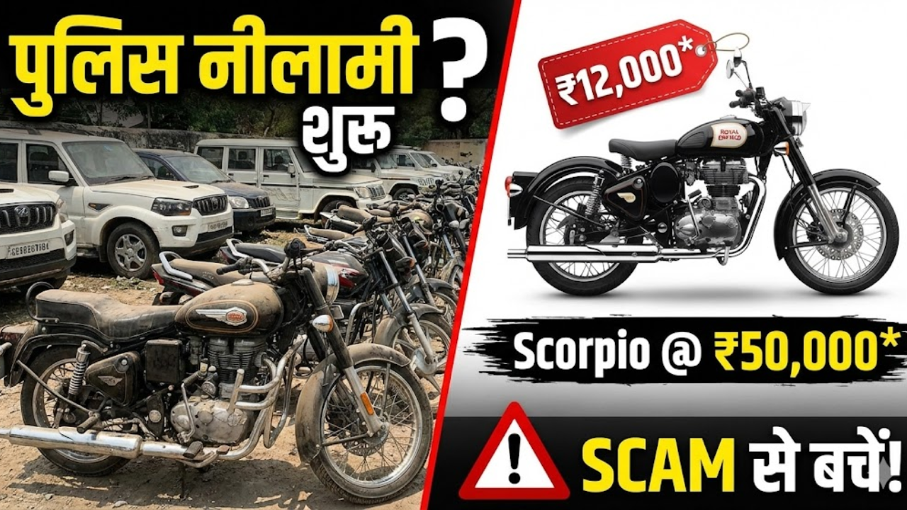 Police Auction Vehicles India