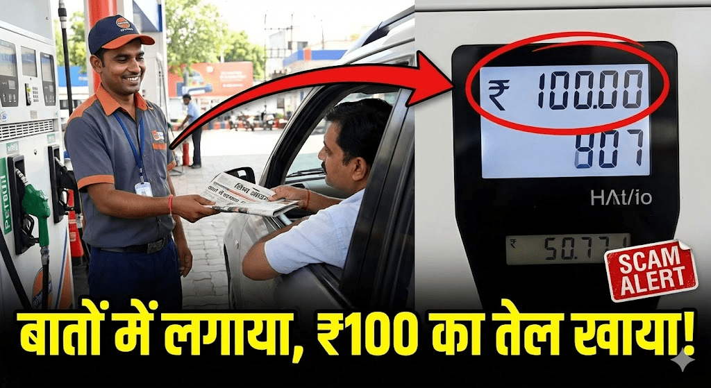 सिर्फ Zero देखने से नहीं बचेंगे! अगर नोज़ल हाथ में लेकर सेल्समैन ने किया 'ये काम', तो समझो आपकी टंकी में हवा भरी जा रही है!