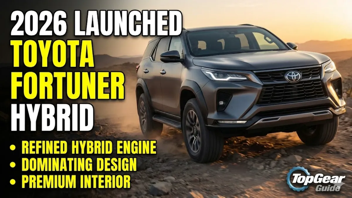 Toyota Fortuner 2026 Launched – Refined Hybrid Engine, Dominating Design & Premium Features
